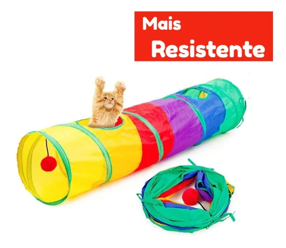 Túnel para Gatos – Brinquedo Interativo para Estímulo e Diversão