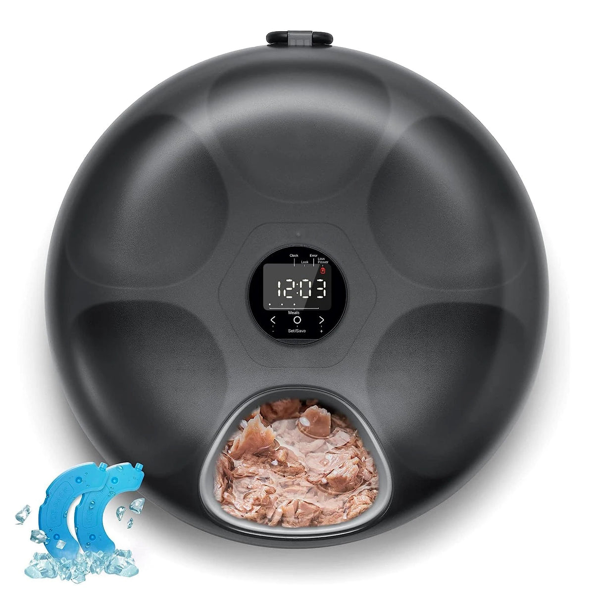 Alimentador Automático para Gatos e Cães – Newpet Recarregável com 6 Refeições Programáveis