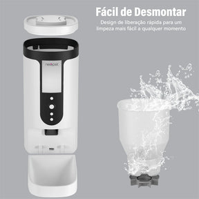 Alimentador Automático com Câmera para Cães e Gatos – Newpet 4L com Wi-Fi e Controle por App